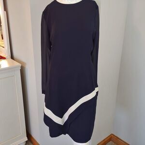 NWT Womens 12 Constance Saunders dress long sleeve